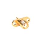 RF SMA female gold plated panel connector