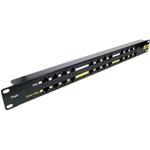 MaxLink POE panel 12 ports, 1U for rack 19"