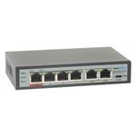 MaxLink PoE switch PSBT-6-4P-250, 6x LAN/4x PoE 250m, 802.3af/at/bt