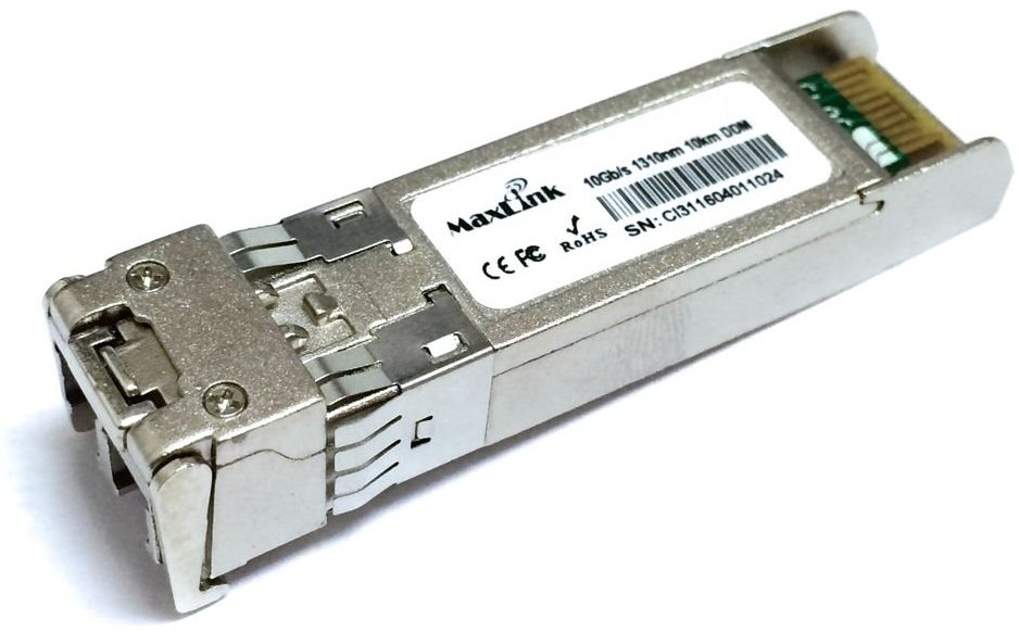 MaxLink 10G SFP+ optický modul, venkovní -40°C, SM, 1310nm, 10km, 2x LC konektor, DDM